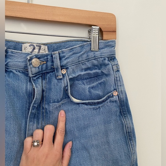 We The Free Light Blue Straight Leg Jeans - Picture 5 of 5